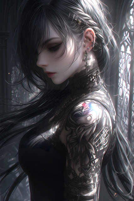 Free ai generated woman beauty illustration