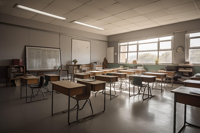 Free room class school illustration