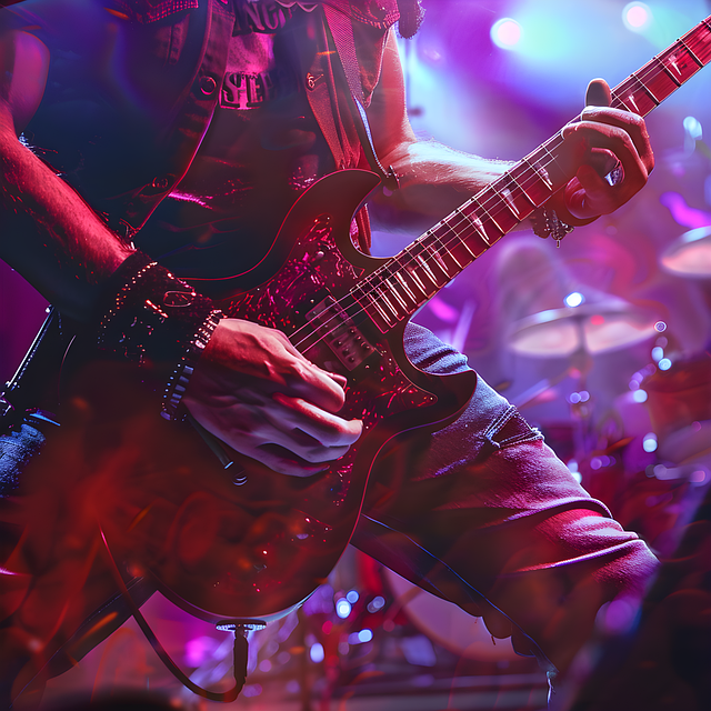 Free ai generated man guitarist illustration
