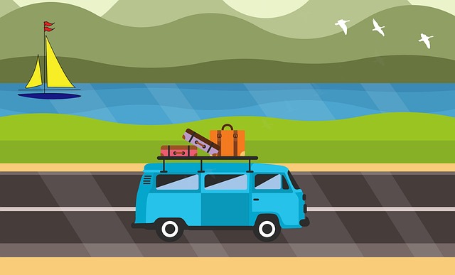 Free vacation holiday travel illustration
