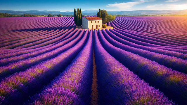 Free lavender field lavender field illustration