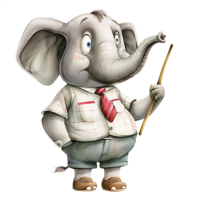 Download free HD stock image of Ai Generated Elephant Free ai generated elephant teacher illustration