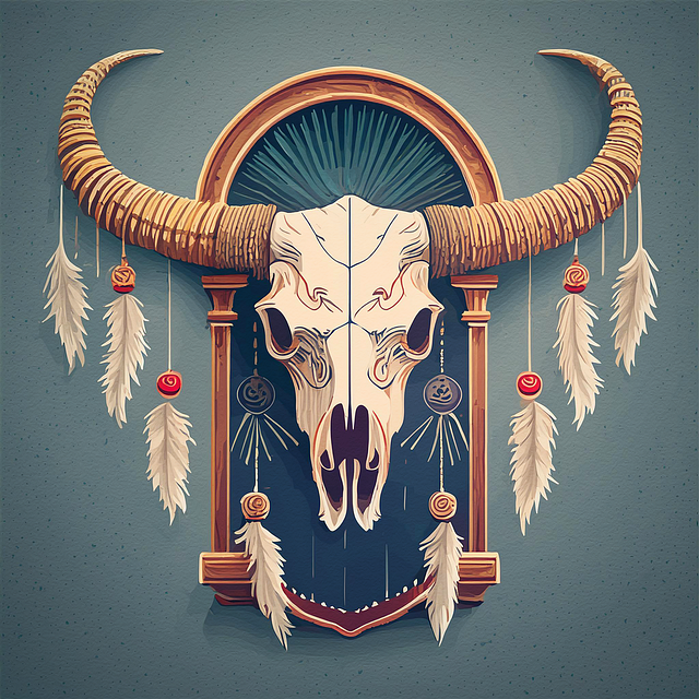Free icon skull cattle skull illustration