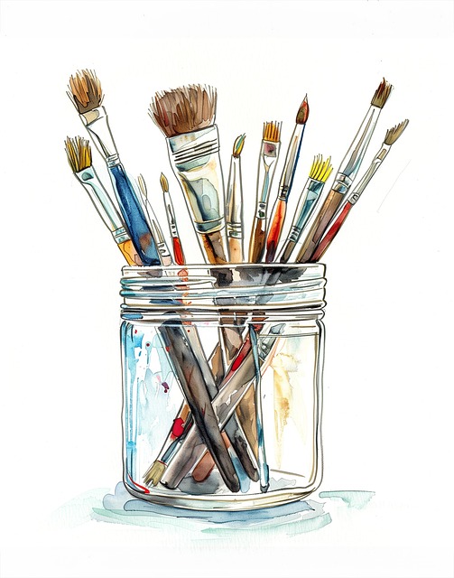 Free paintbrushes art supplies creativity illustration