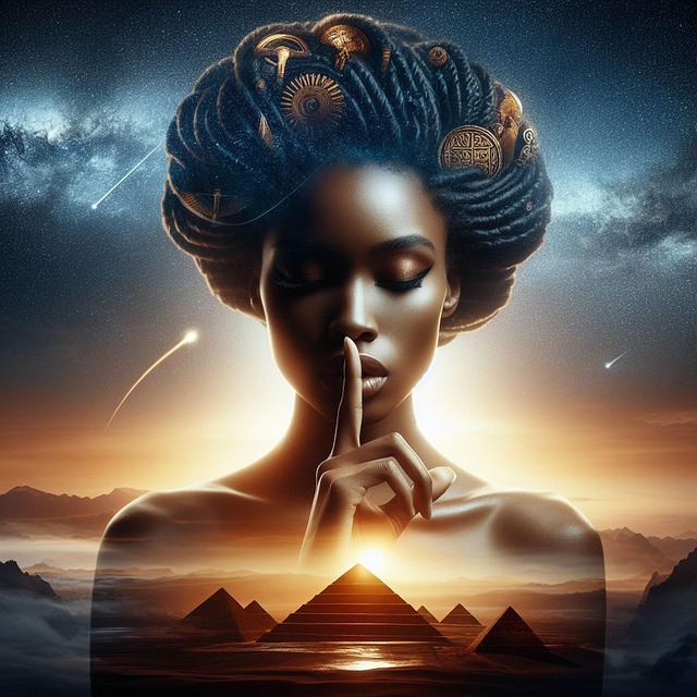 Free egypt pyramid silence illustration