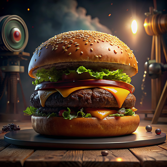 Free hamburger food cheeseburger illustration