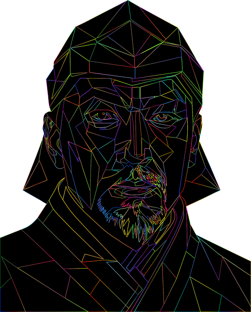 Free genghis khan mongol portrait illustration