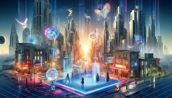 Free Futuristic Cityscape Futuristic illustration and picture