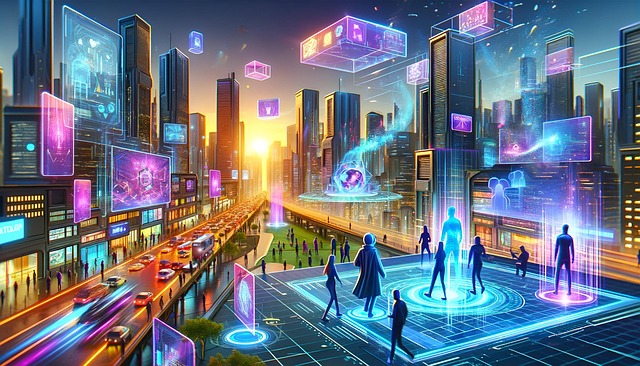 Free futuristic cityscape futuristic advanced architecture illustration