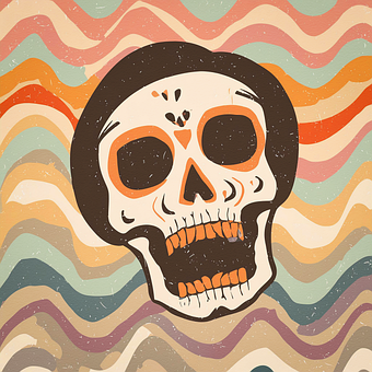 Free Grunge Skull illustration and picture