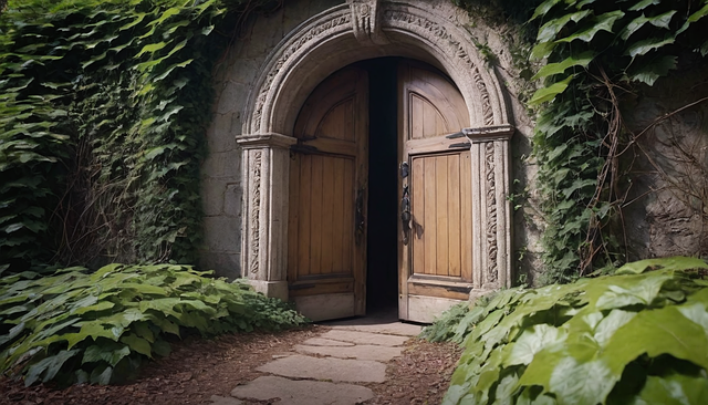 Free ai generated door court illustration