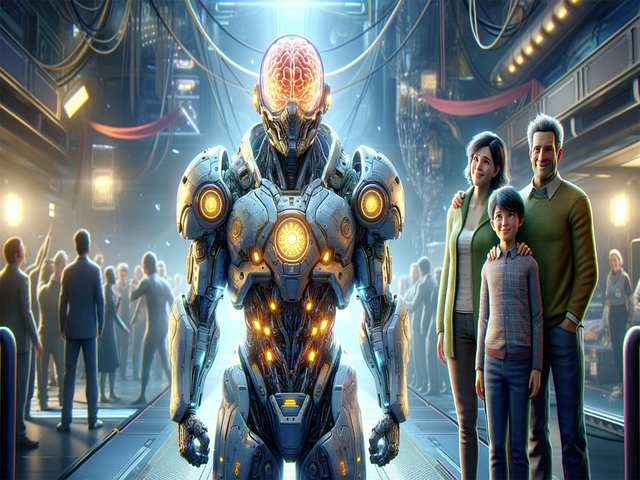 Free Dystopian Cyborg illustration and picture