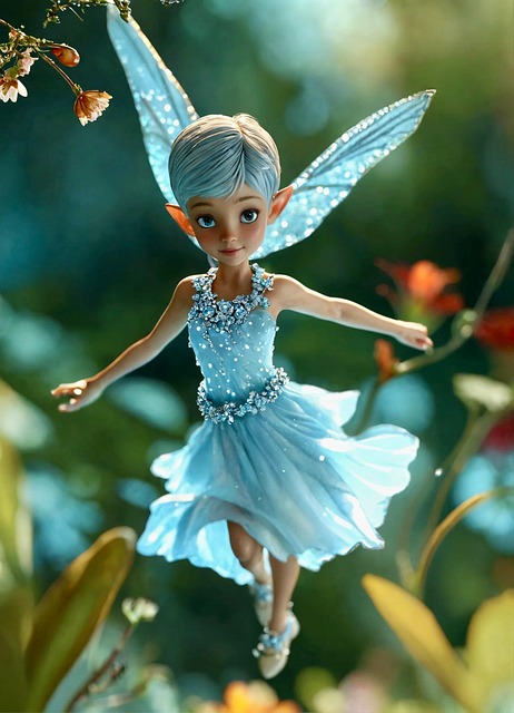 Download free HD stock image of Flowers Fairy Free flowers fairy fiction illustration