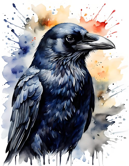 Download free HD stock image of Crow Nature Free crow nature bird illustration