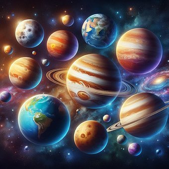 Planetas, Universo, Espacio, Estrella