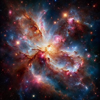 Ai Generado, Cosmos, Galaxia, Estrella