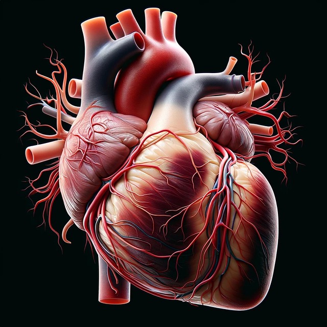 Free ai generated heart anatomy illustration