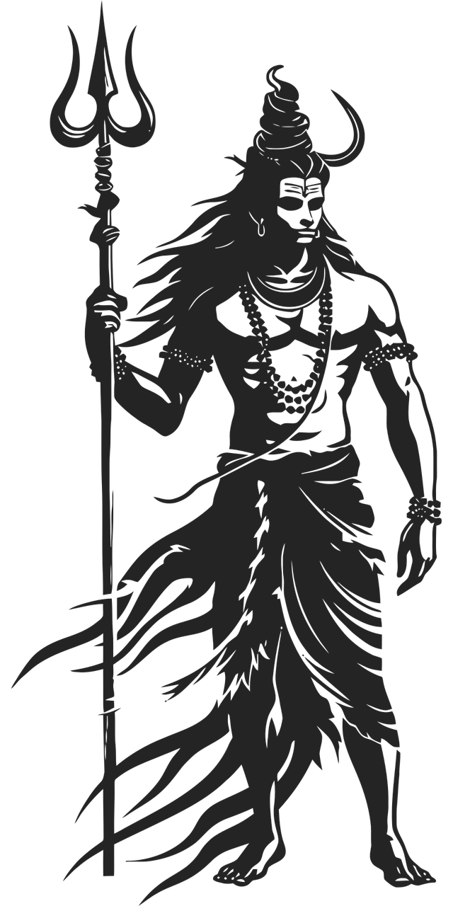 Download free HD stock image of Shiva Hindu Deity Free shiva hindu deity line art vector