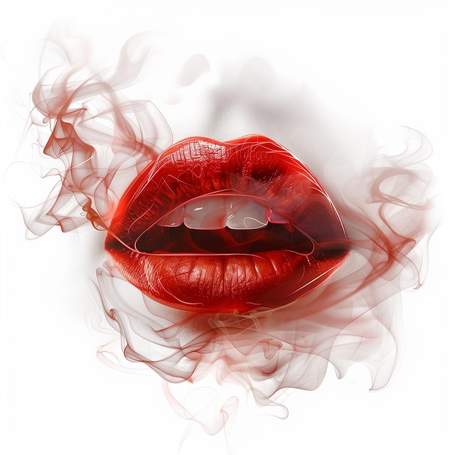 Download free HD stock image of Woman Cosmetics Free woman cosmetics kiss illustration
