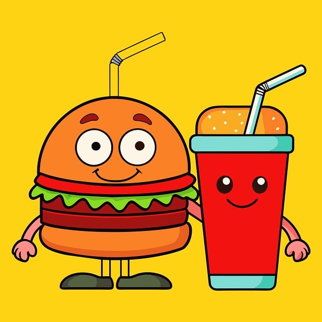 Free food hamburger drink vector