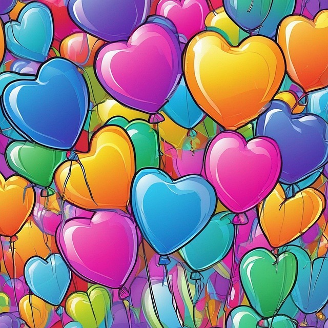 Download free HD stock image of Ai Generated Balloons Free ai generated balloons hearts illustration