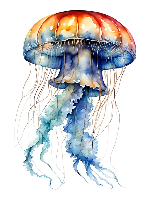 Free jellyfish sea sea creature illustration