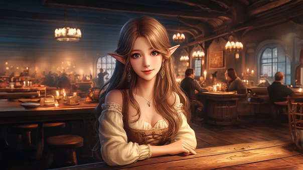 Free Fancy Woman illustration and picture