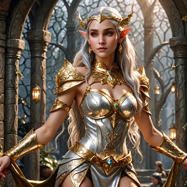 Download free HD stock image of Castle Elf Free castle elf princess illustration
