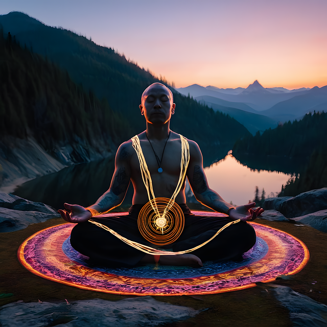 Free ai generated monk yoga illustration