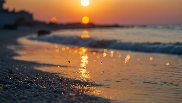 Free summer bokeh blur illustration