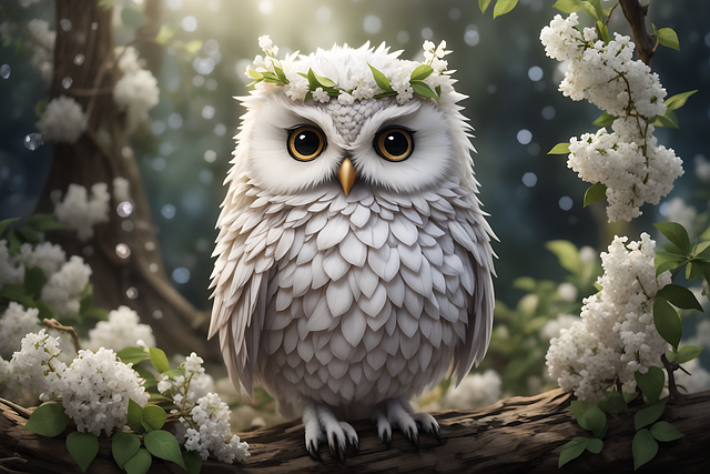 Download free HD stock image of Ai Generated Owl Free ai generated owl bird illustration