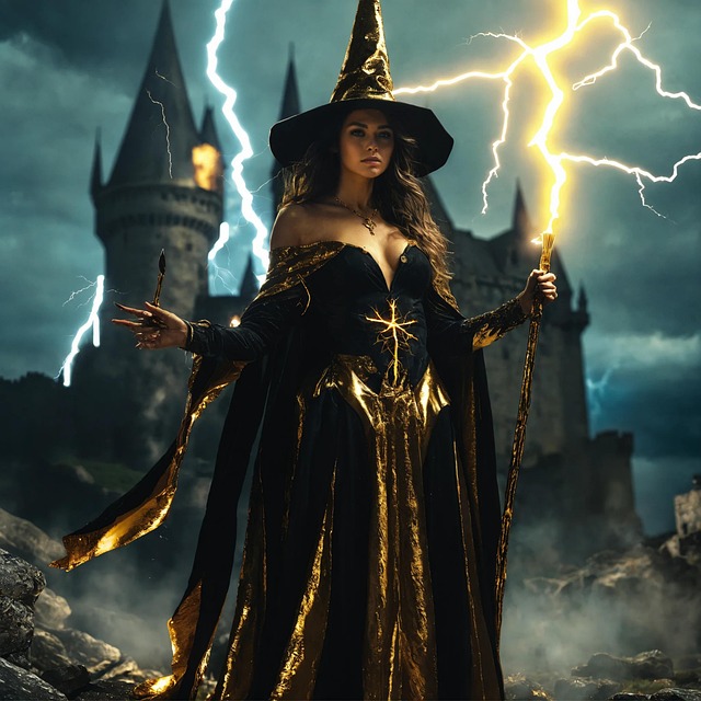 Free castle wizard fiction illustration