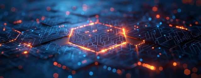 Free ai generated hexagon abstract illustration