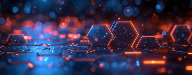 Free ai generated hexagon abstract illustration