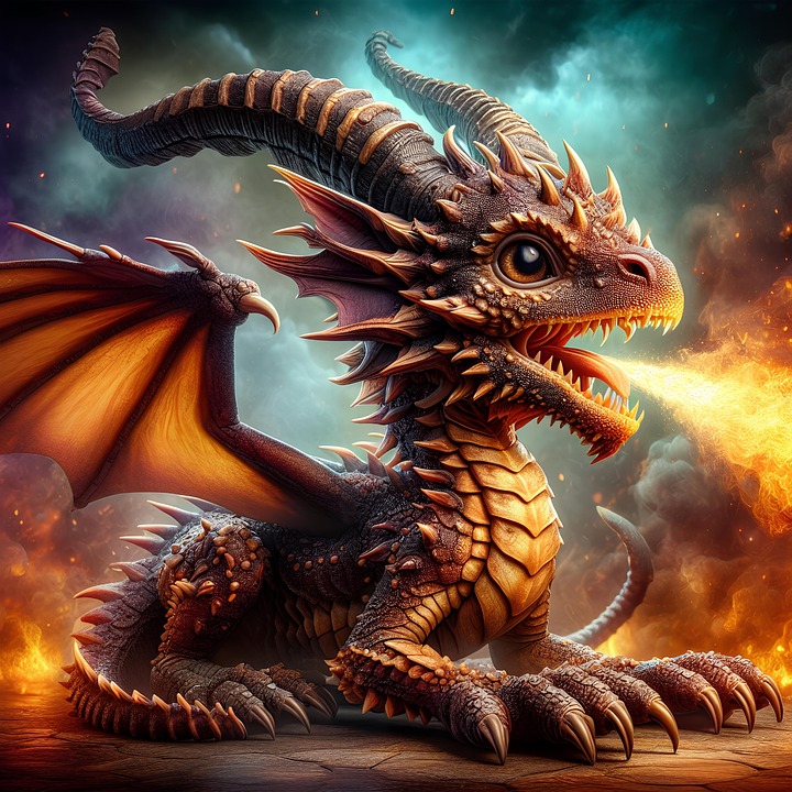 Download Ai Generated, Dragon, Baby. Royalty-Free Stock Illustration ...