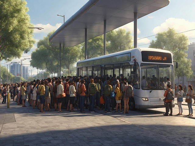 Free ai generated bus vehicle illustration