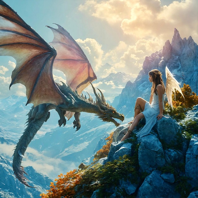 Download Mountains, Snow, Dragon. Royalty-Free Stock Illustration Image ...