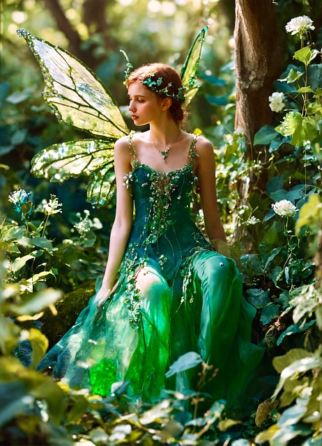 Free ai generated woman fairy illustration