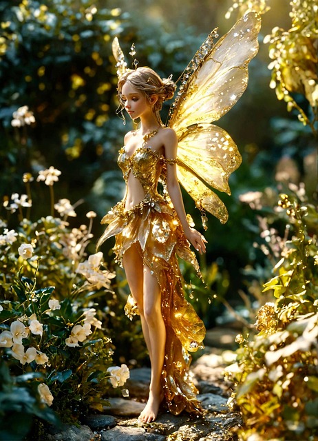 Free ai generated woman fairy illustration