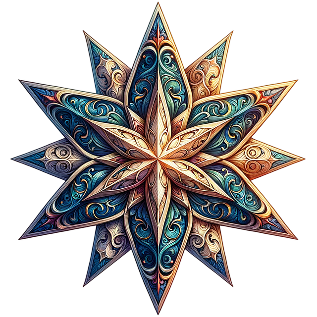 Free star christmas barnstar illustration