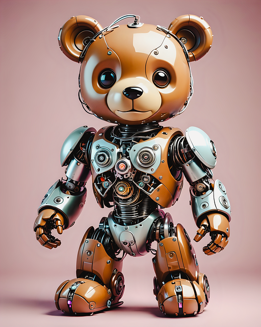 Free teddy bear robot future illustration