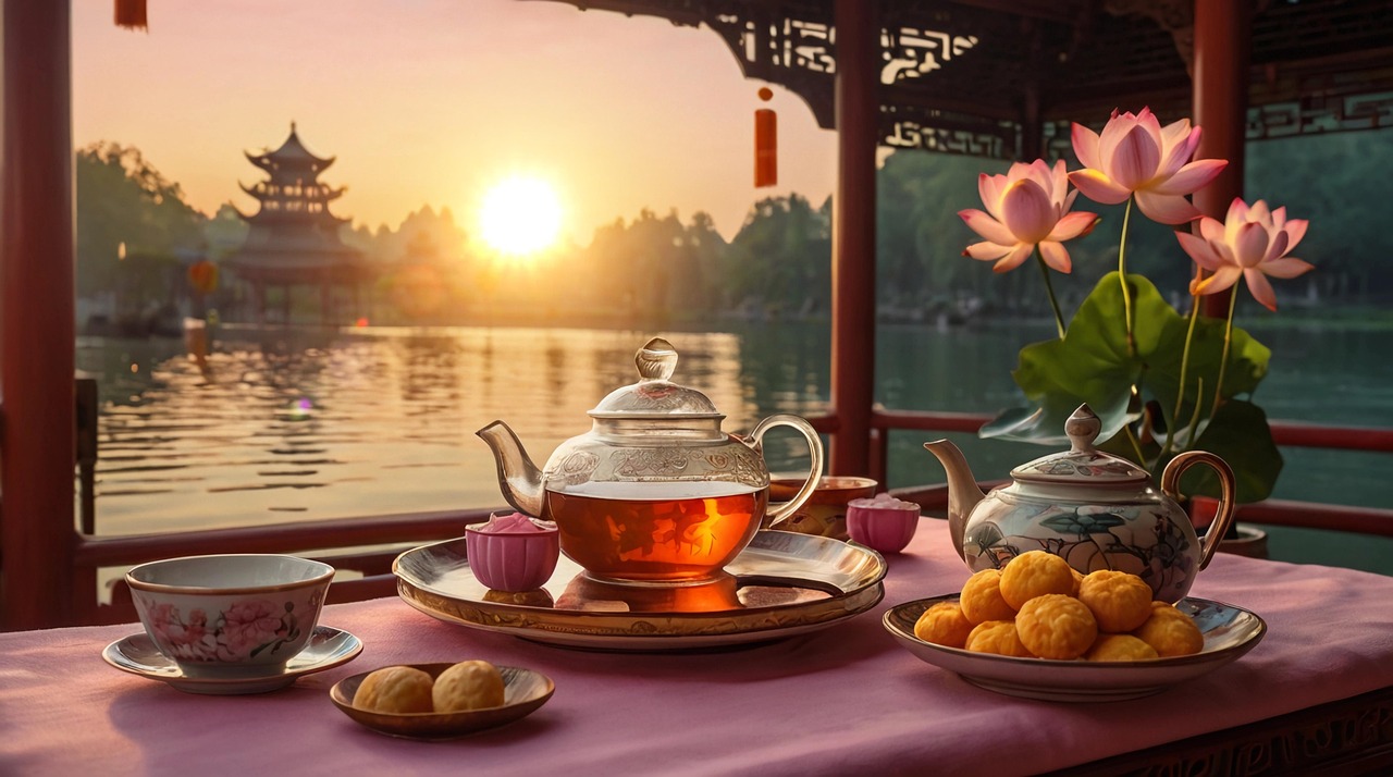 Free ai generated tea beverage illustration