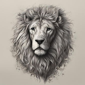 Free Ai Generated Lion illustration and picture