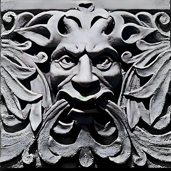 Demon, Veľkosť, Kameň, Sochárstvo, Socha