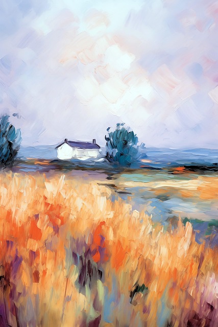 Free impressionism modern art texture illustration