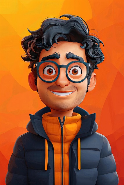 Free man male portrait illustration
