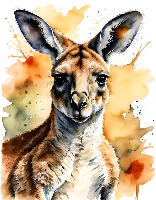 Download free HD stock image of Animal Kangaroo Free animal kangaroo nature illustration