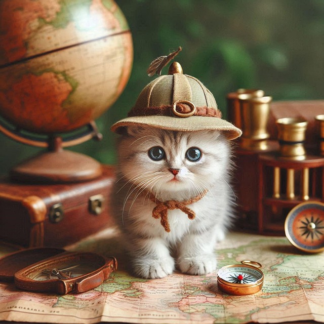 Free ai generated cat kitten illustration