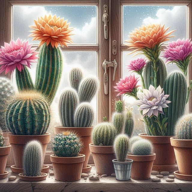 Free cactus nature succulents illustration