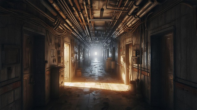 Download free HD stock image of Hallway Architecture Free hallway architecture corridor illustration